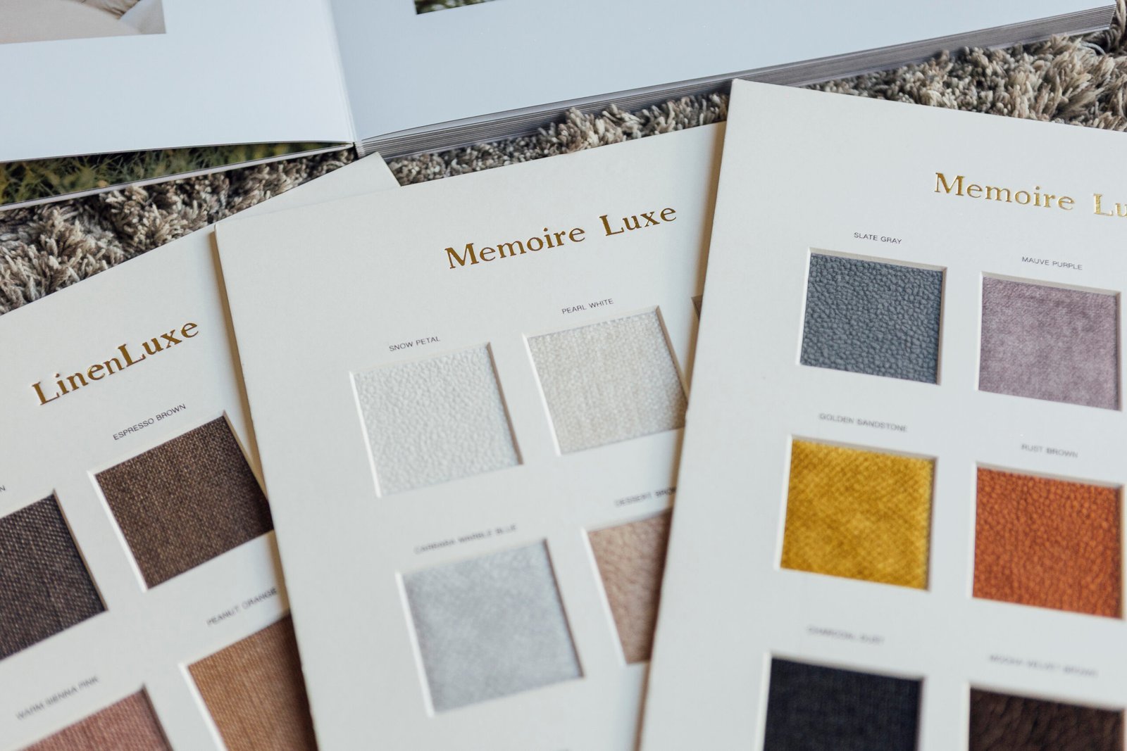 Memoire Swatch cards